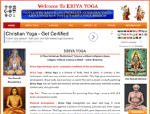 Tablet Screenshot of kriyayoga.org.in